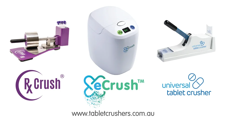 Professional tablet crushers and accessories